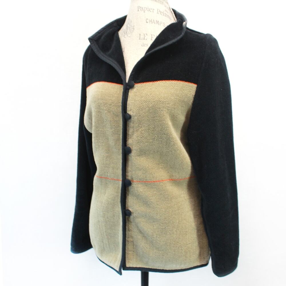 Annikki Karvinen Handmade Corduroy Coat Jacket Lining Outdoor Collared Small